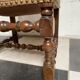 Chaise velours Louis XIV