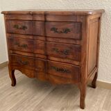 Chest of drawers cherry front crossbow bronze handles