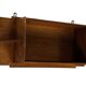 Art Deco wooden wall shelve rack in oak minimalist design
