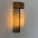 Vintage tempered glass wall lamp, Italy, 1980