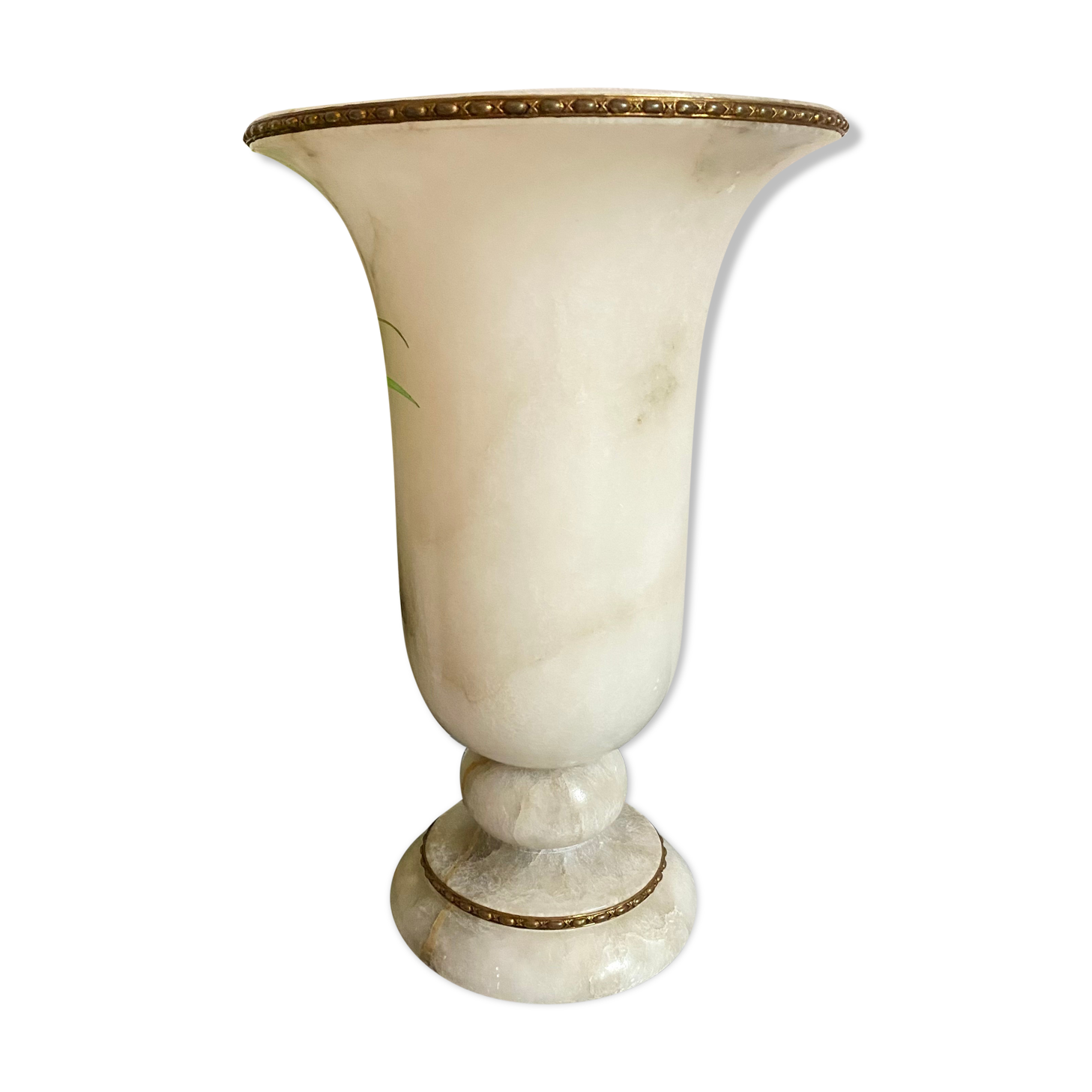 Vintage Medicis lamp in alabaster and brass