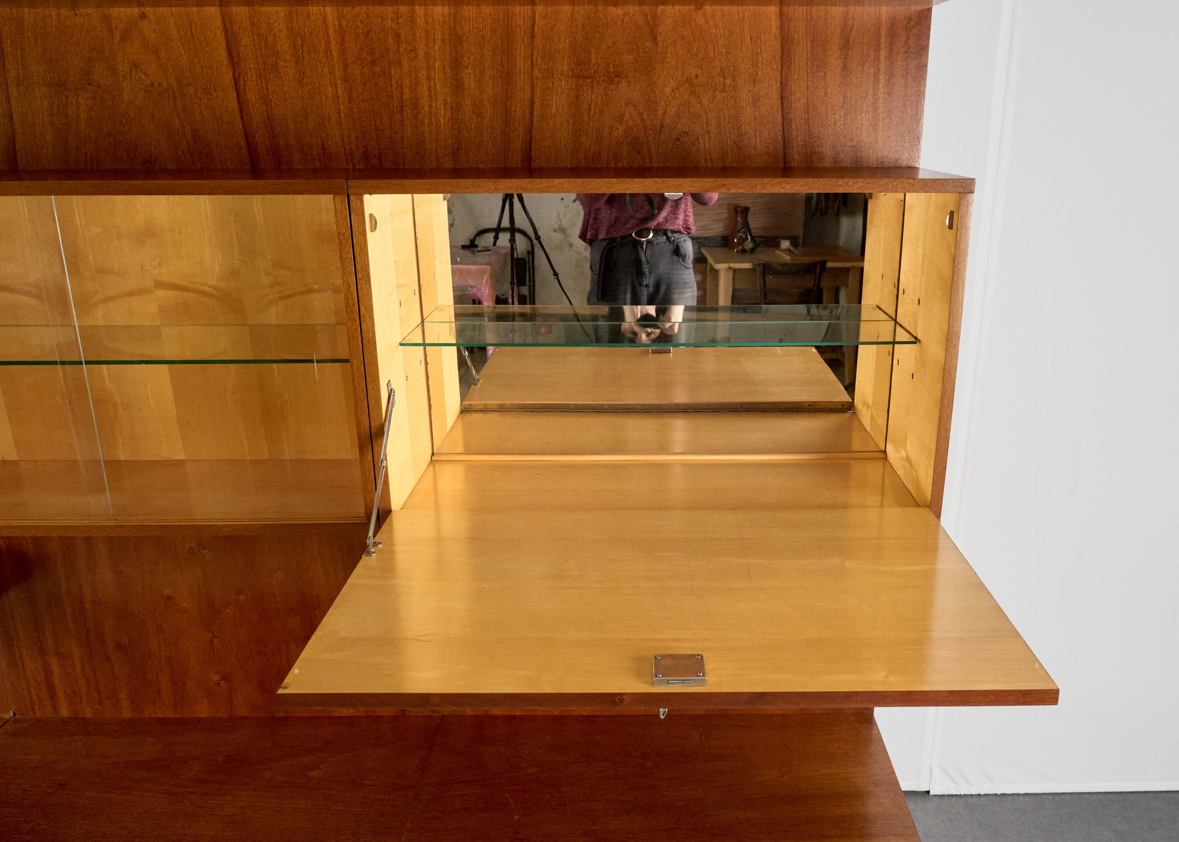 Vintage Wall Unit, 1960s, Czechoslovakia