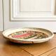 Painted basket for wall decoration