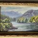 Tableau : huile sur panneau - paysage