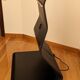 TV unit "Cobra" by Mario Bellini for Horm, Italian design, curved wood and LED.
