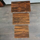 Set de 3 tables gigognes 70s