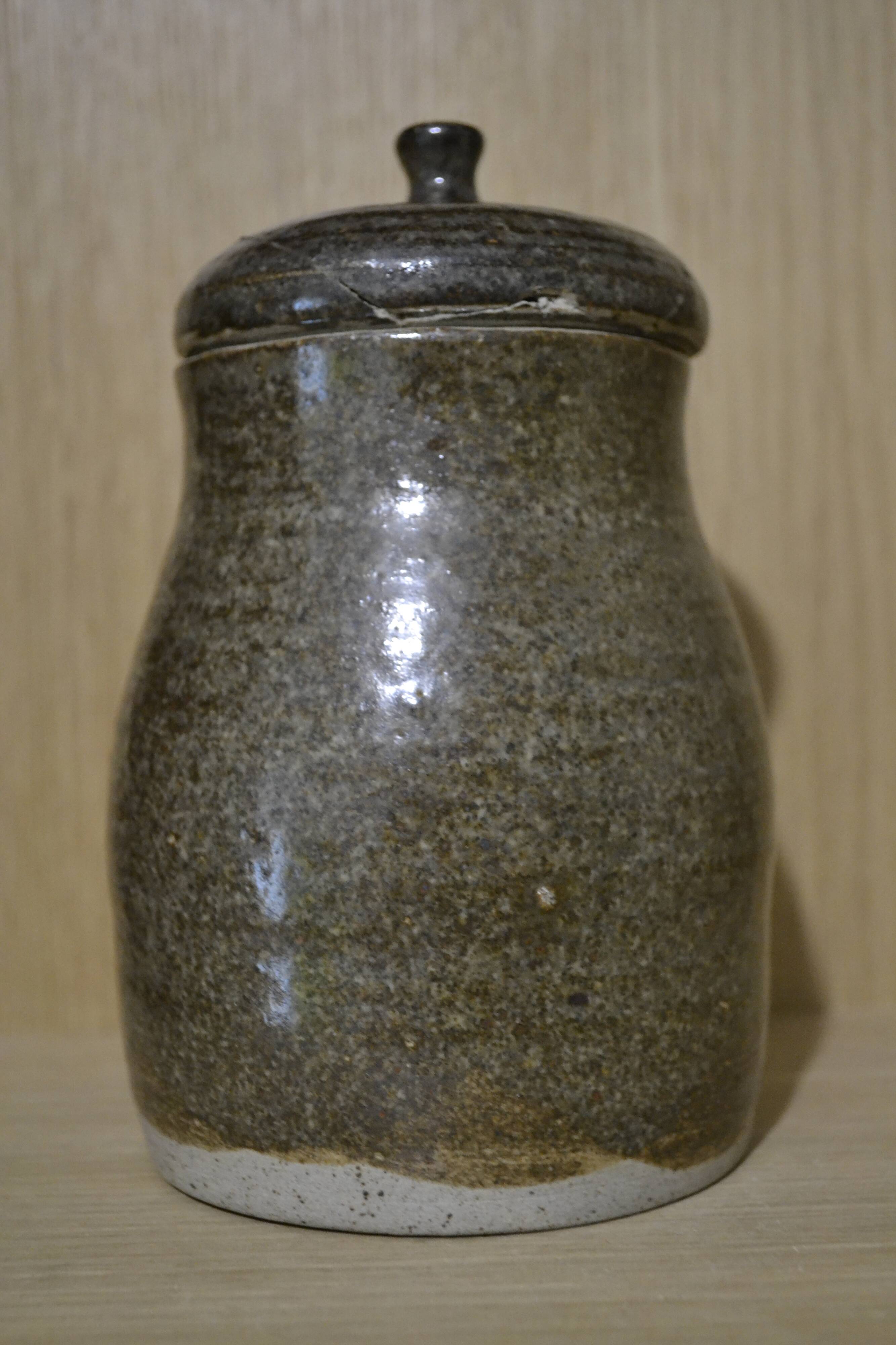 Varnished stoneware coffee pot