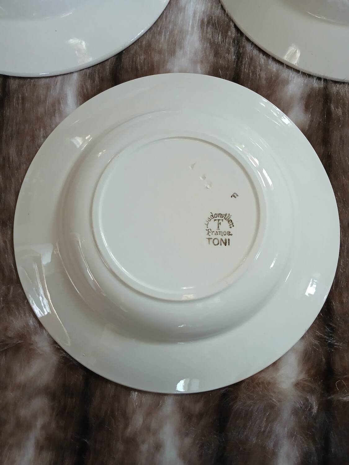 3 antique deep plates from Badonviller