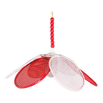 Suspension fleur et perle