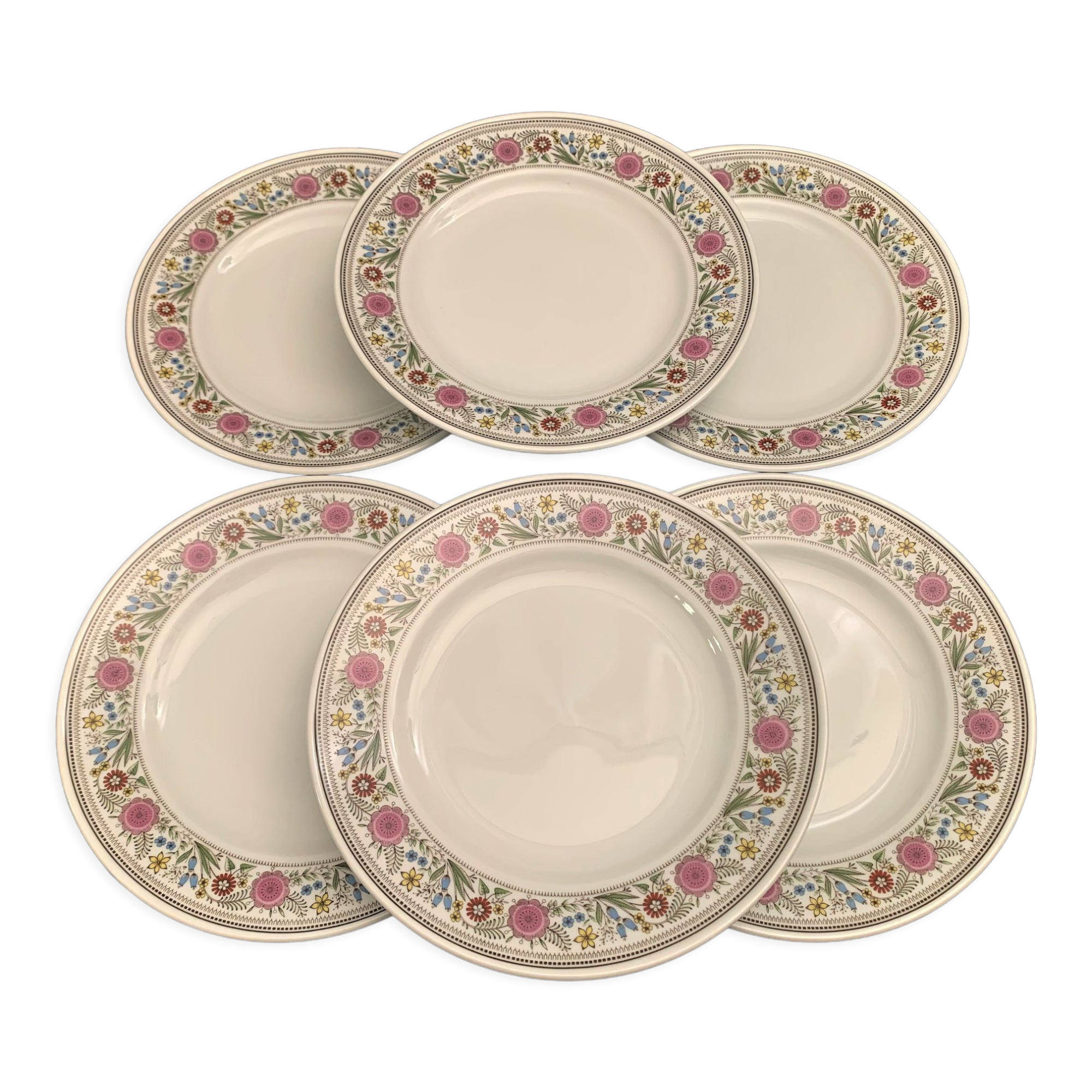 Assiettes plates porcelaine