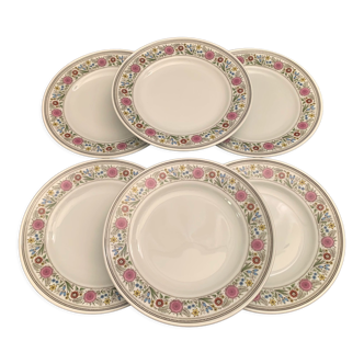 Assiettes plates porcelaine