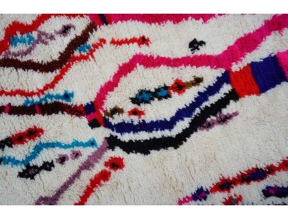Colorful Berber carpet 186x124cm