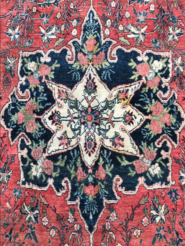 Old Persian Bidjar rug hand made wool 183 X 268 cm
