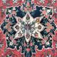 Old Persian Bidjar rug hand made wool 183 X 268 cm