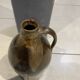 Beautiful earthenware jug, glazed and fired