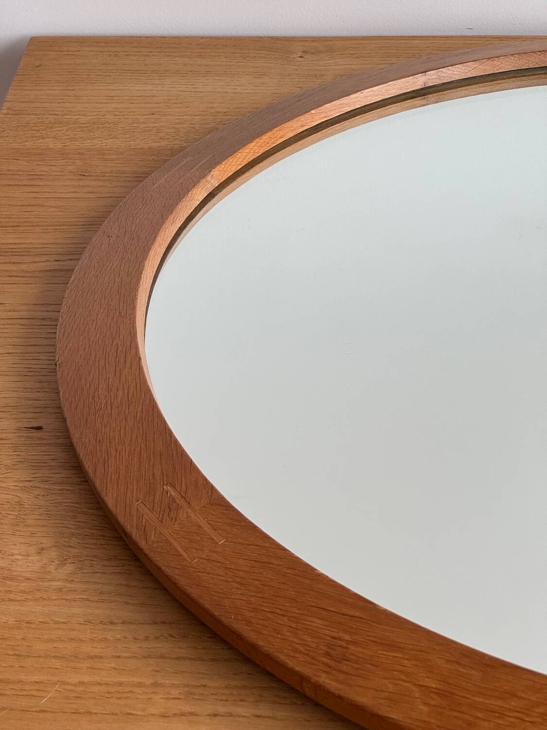 Miroir mural rond Aksel Kjersgaard n°280, 1960s