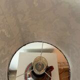 Special accent lamp made from MCM vase with Japanese dragon shade.