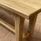 Solid oak bench
