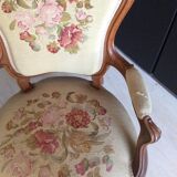 2 Louis Philippe style convertible armchairs