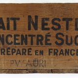 Old wooden grocery box