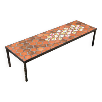 Ceramic coffee table by Roger Capron