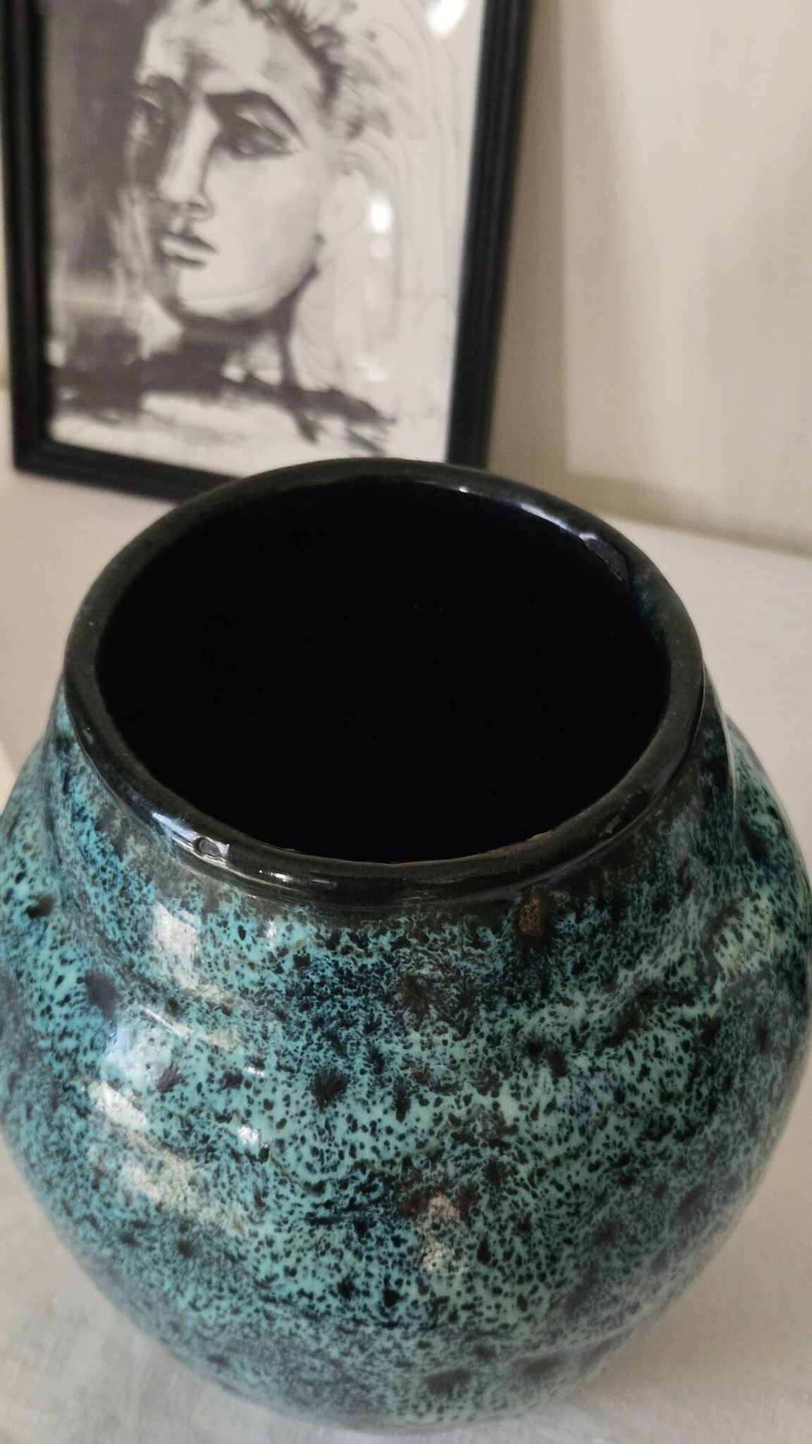 Vase en céramique de studio 1960-1970