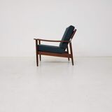 Scandinavian modern, teak lounge chair, Denmark, 1960’s