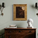 18th century Flemish painting on panel, card players