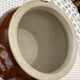 Old large glazed stoneware pot