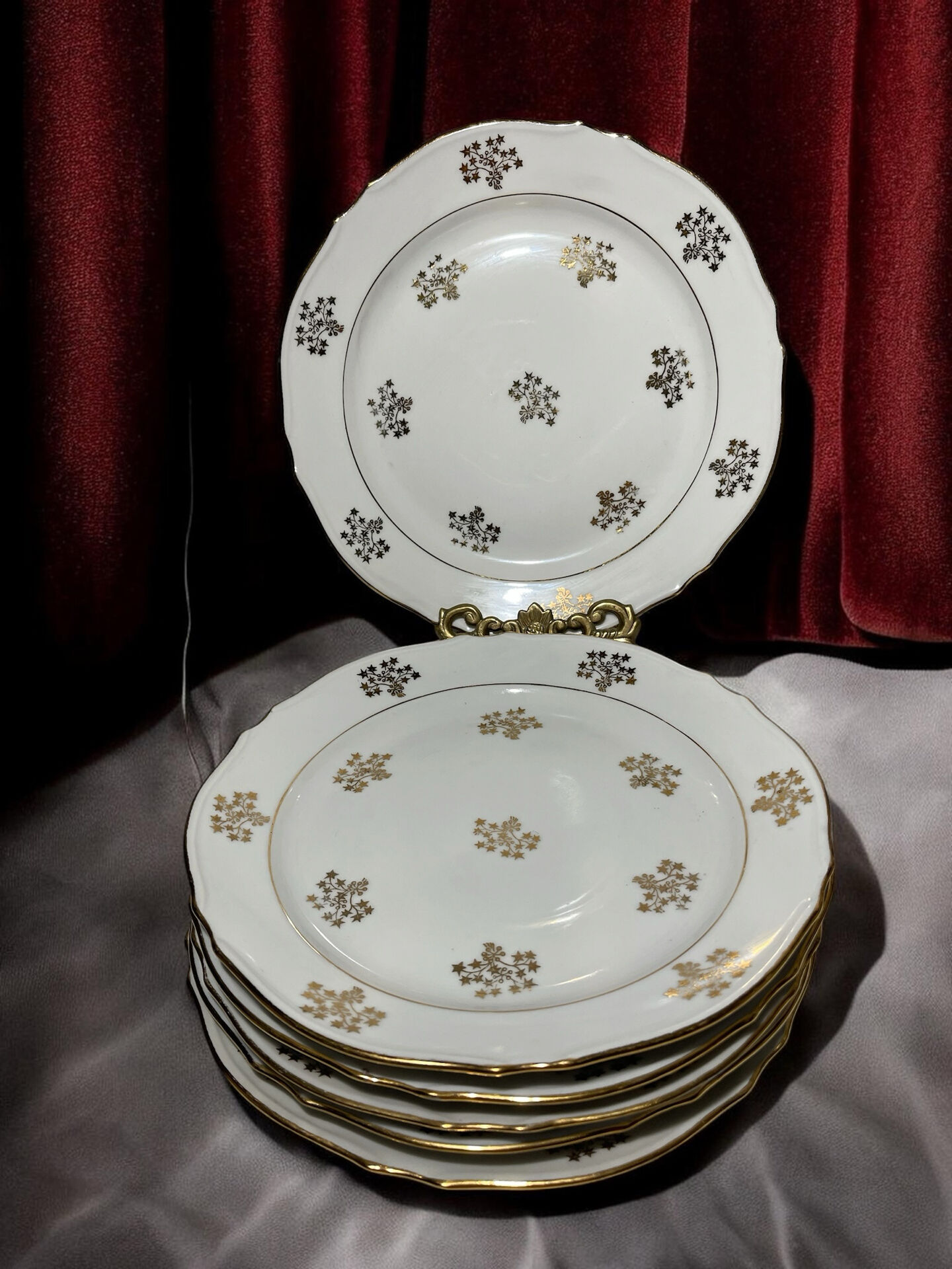 6 vintage Limoges porcelain plates – Pasta & Enamels – Decor of