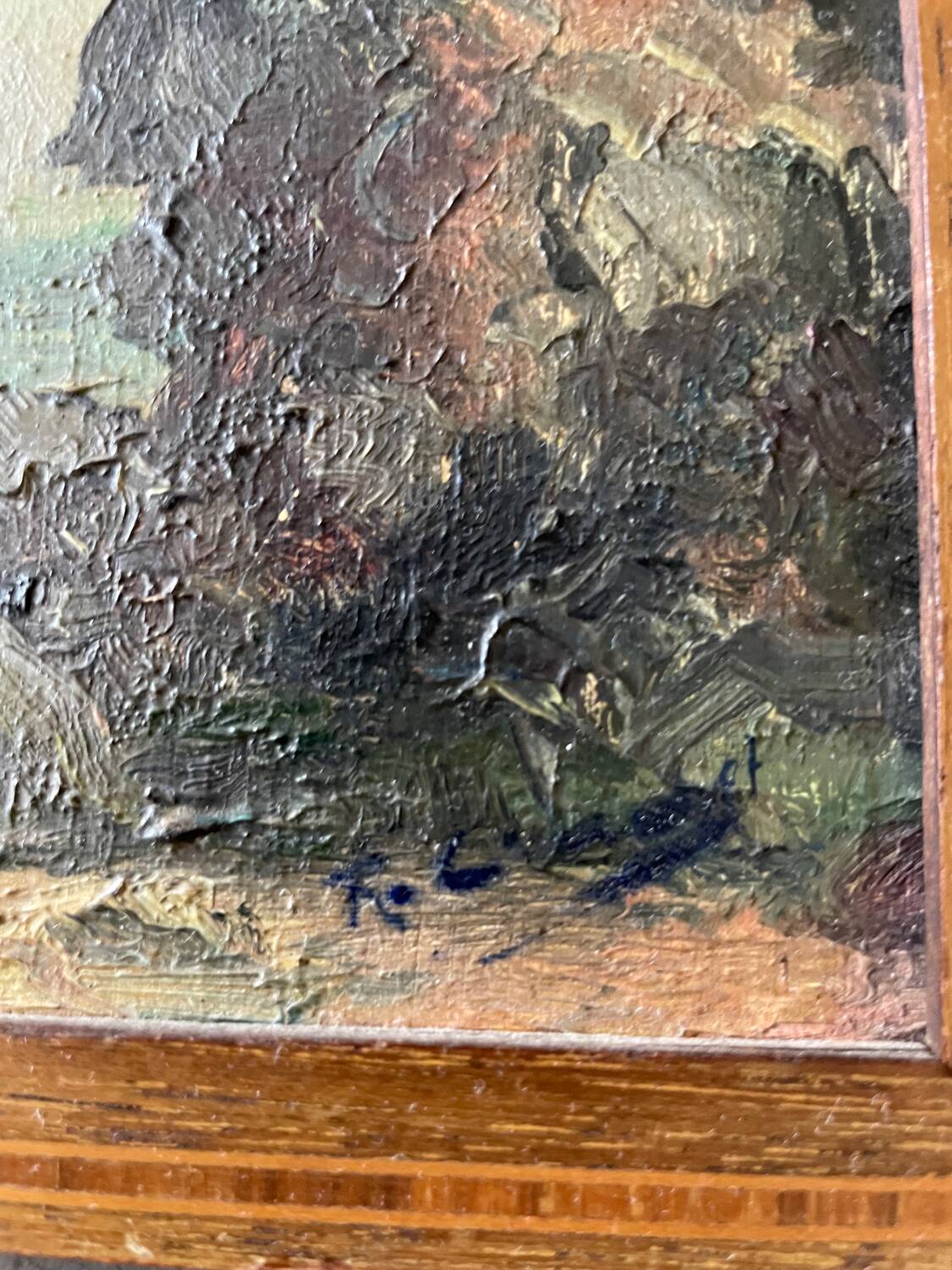 Animated marine painting of a boat at the end of the 19th century and the beginning of the 20th century