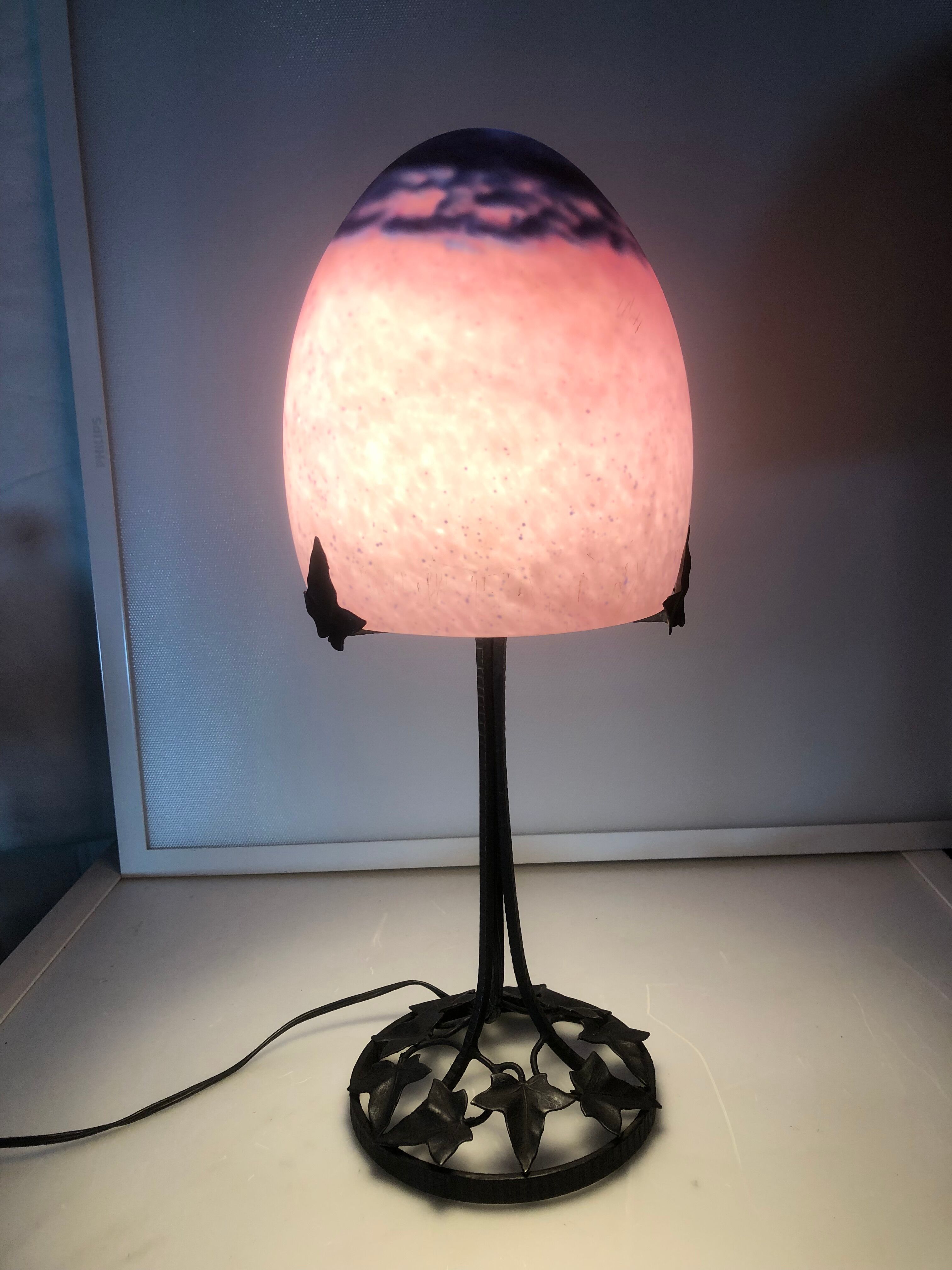 Art deco mushroom lamp