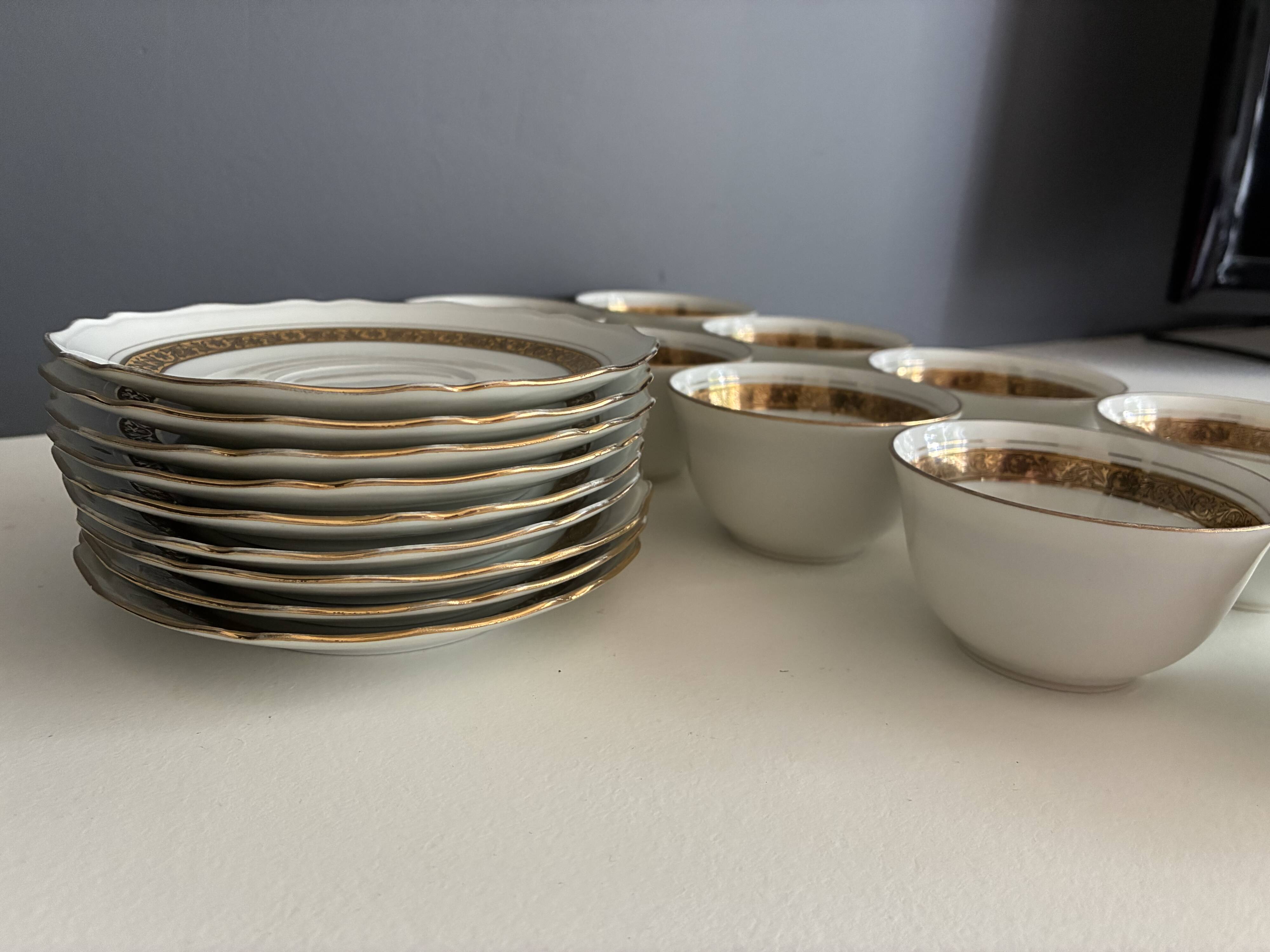 Coffee service 9 pieces L. Lourioux
