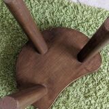 Tripod stool vintage brutalist design