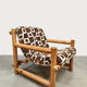 Scandinavian vintage pine lounge chair Hameen Kalustaja