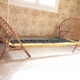 Lit corbeille rotin vintage