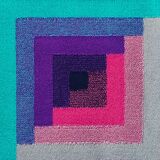 1980s Geometric Italian Woolen Rug by Missoni for T&J Vestor