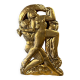 Art Deco ceramic bas-relief