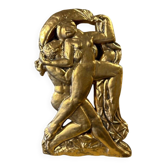 Art Deco ceramic bas-relief