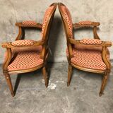 Pair of convertibles Louis XVI armchairs