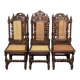 Set of matching hunting style chairs.