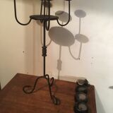 Chandelier 5 candles in wrought iron