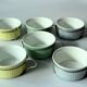 1950s - 6 Round ceramic souffle dishes with holder - made by Rosenthal