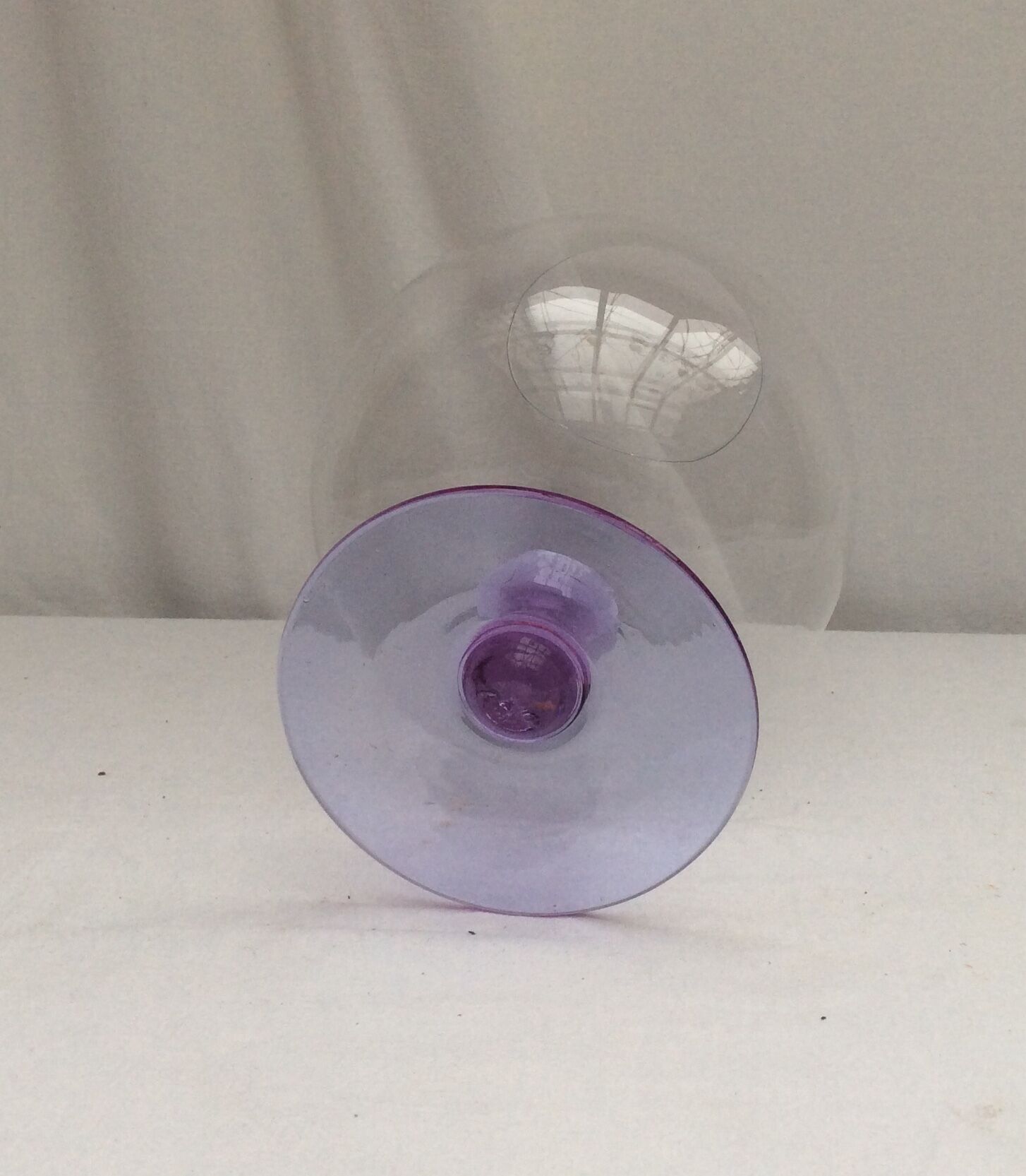 Transparent vase in jar shape dimension: height -31cm- diameter max-20cm-