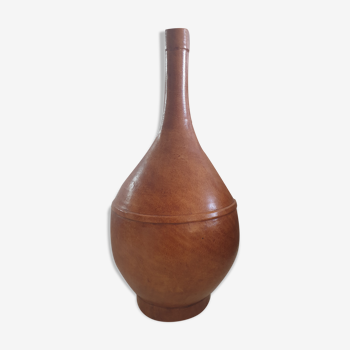 Leather vase