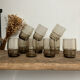 10 small vintage handmade glasses