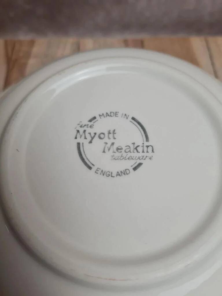 Vintage Myott Meakin blue toile de Jouy salad bowl – English earthenware – country decor