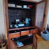 Teak storage cabinet