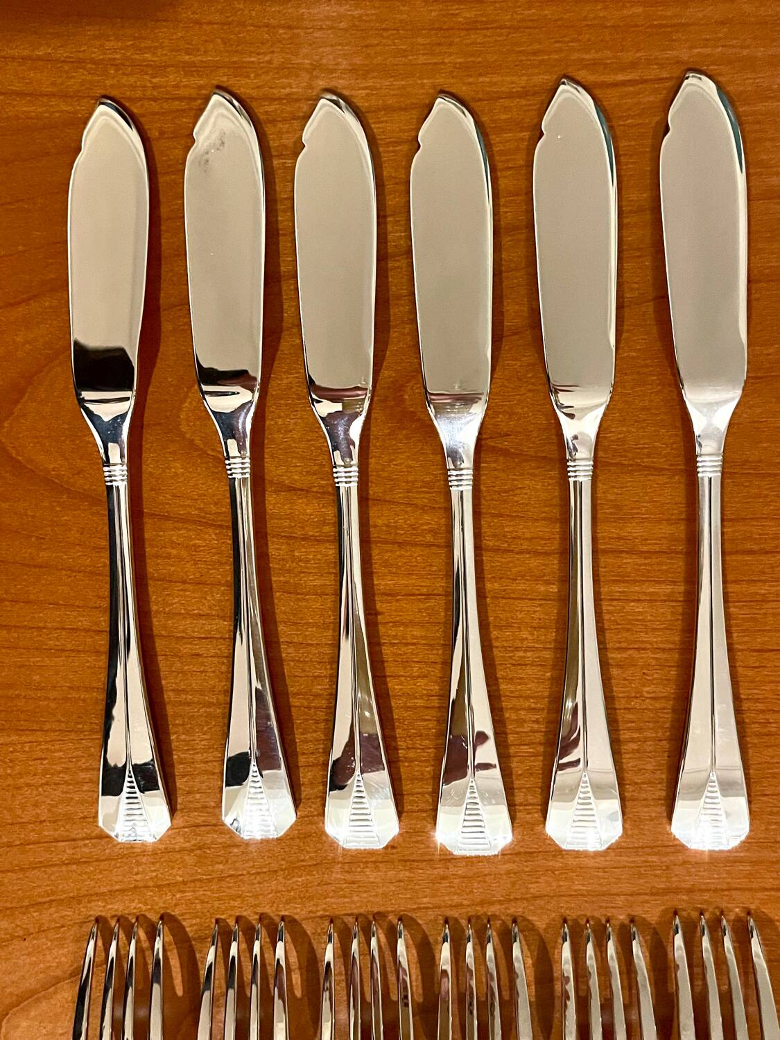 Christofle Atlantide, fish cutlery, 12 pieces, very good condition