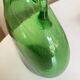 Neo-classical vase from 1960, Italian work in blown green bubble glass.